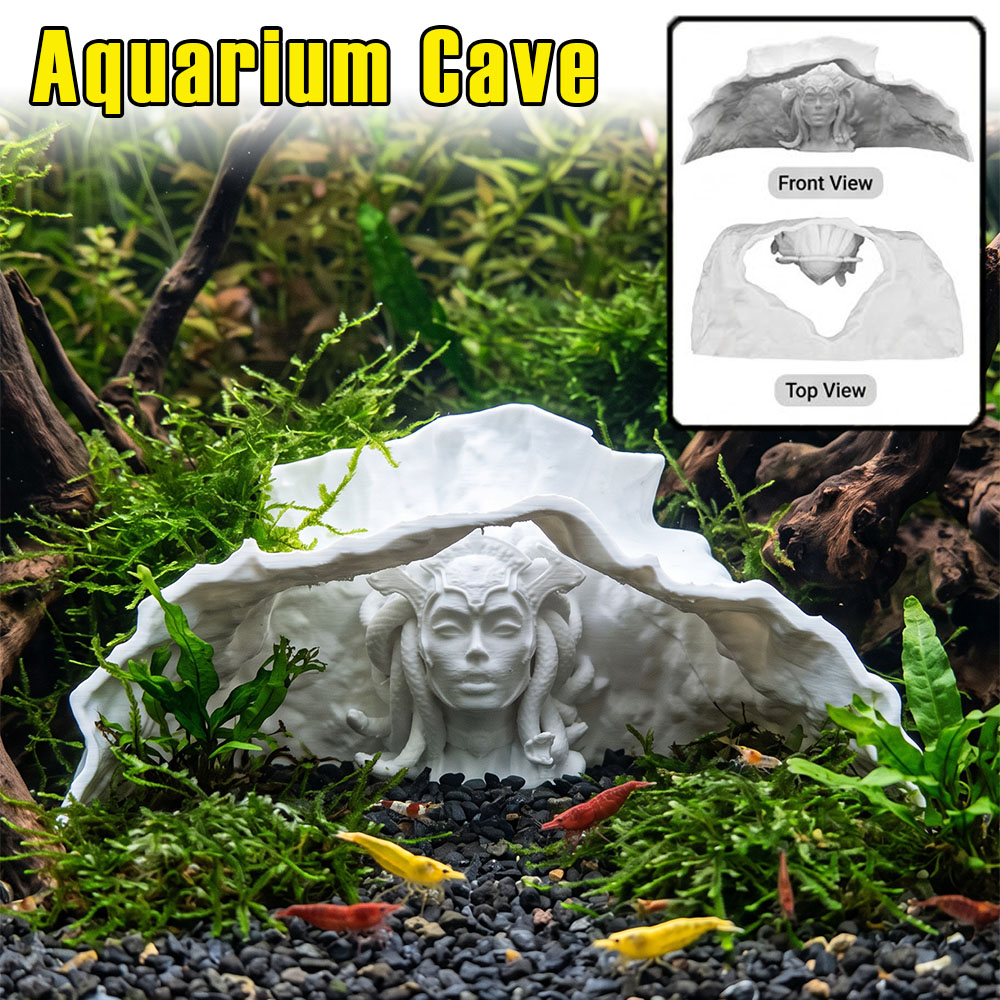 Aquarium Fish Hideout - Aquarium Cave PLA 3D Printing Creative