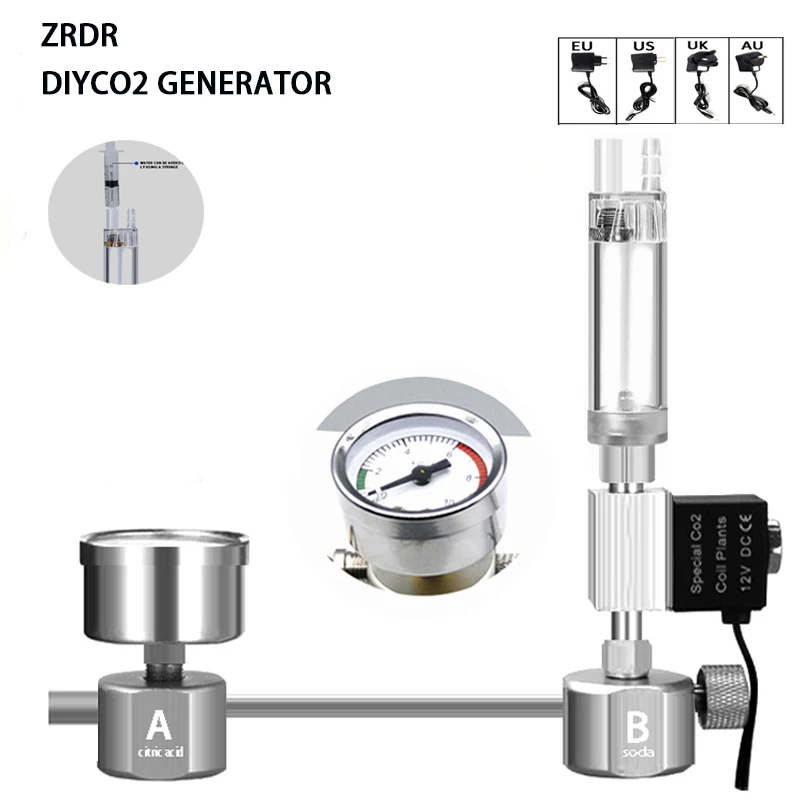 Co2 Diffuser Planted - Aquarium DIY CO2 Reactor Generator System