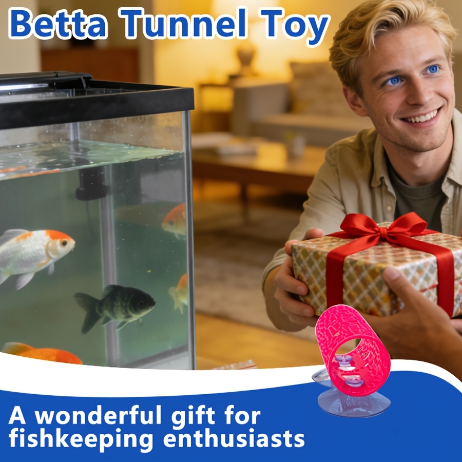 Betta Fish Hideaway Tunnel 1pc - Aquarium Fish Beautiful 评论和价格