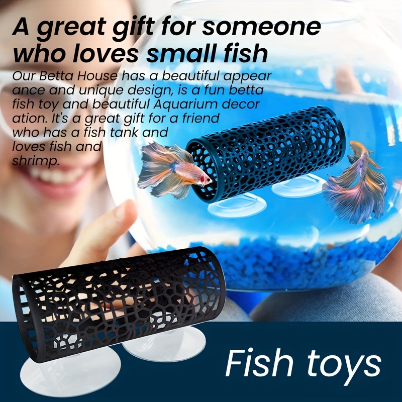 Betta Fish Hideaway Tunnel 1pc - Aquarium Fish Beautiful 评论和价格