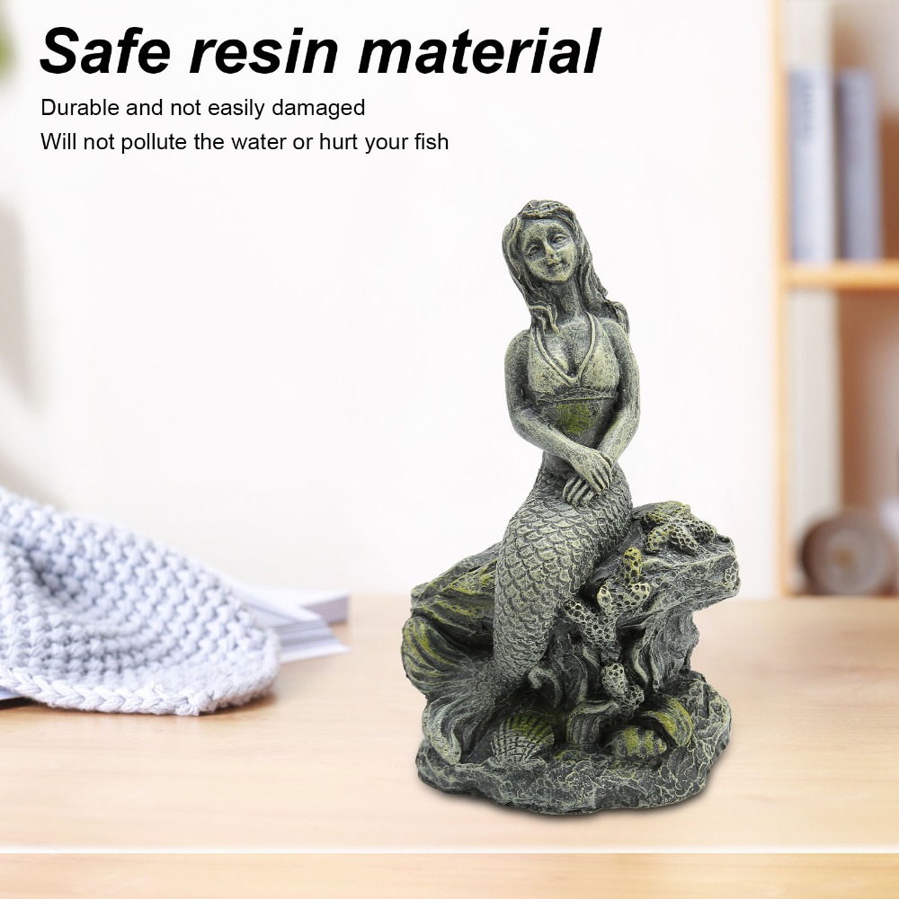 Resin Aquarium Mermaid Statue  - Aquarium Fish Beautiful 评论和价格