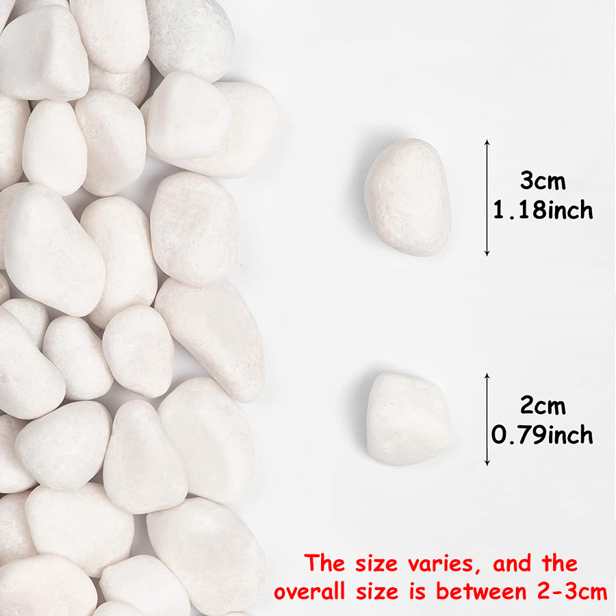 200/400g White High Polished N - Aquarium Decoration Rock 评论和价格