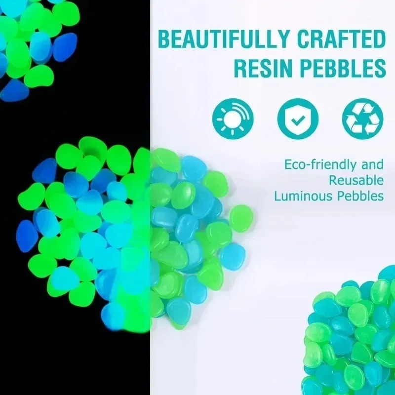 100-1000 Pcs Luminous Rock, St - Aquarium Decoration Rock 评论和价格