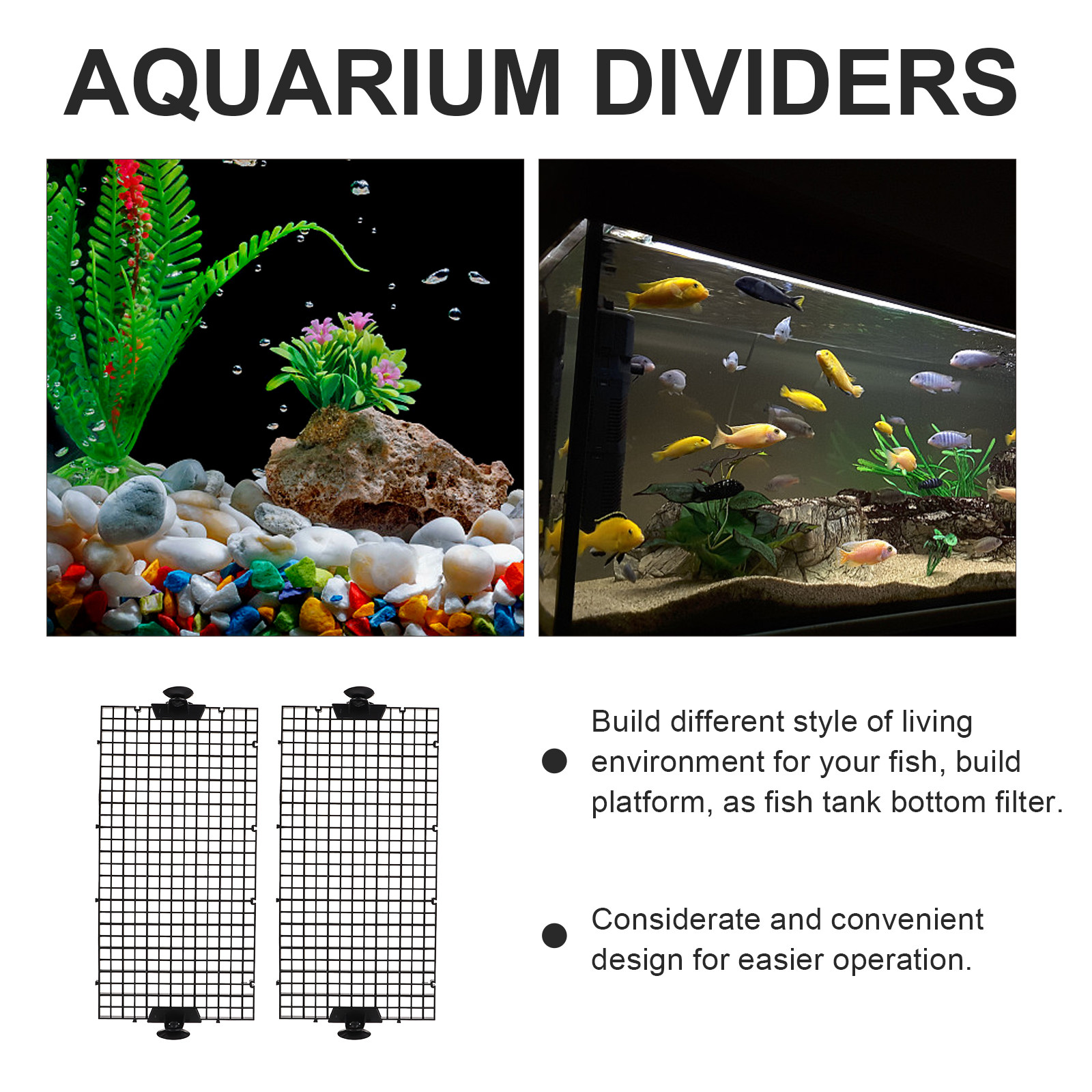 1Set Premium PVC Fish Tank Div - Tank Divider Mesh 评论和价格