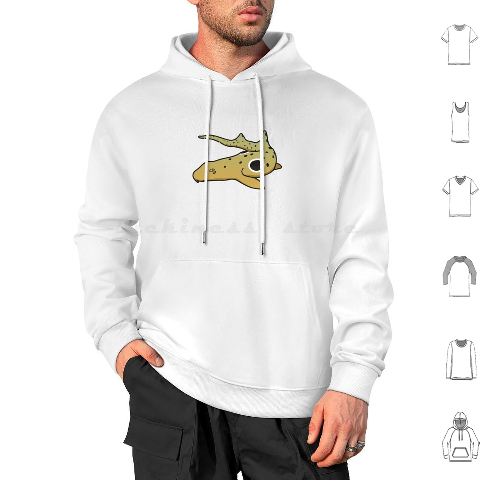 Epaulette Shark Drawing Hoodie - Aquarium Fish Drawing 评论和价格