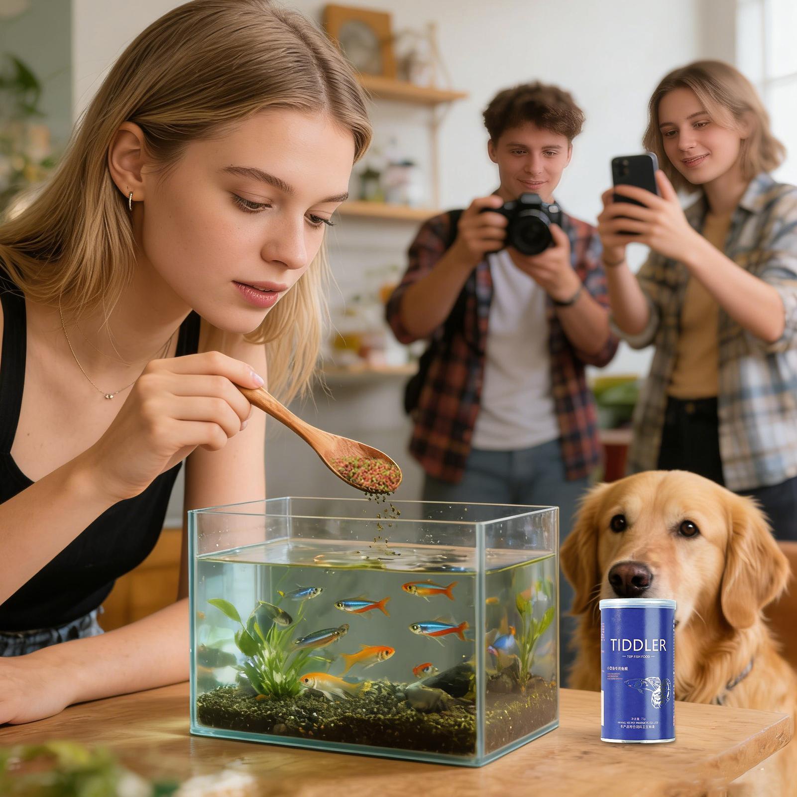 Fish Food Aquarium Feed Small  - Aquarium Fish Food 评论和价格