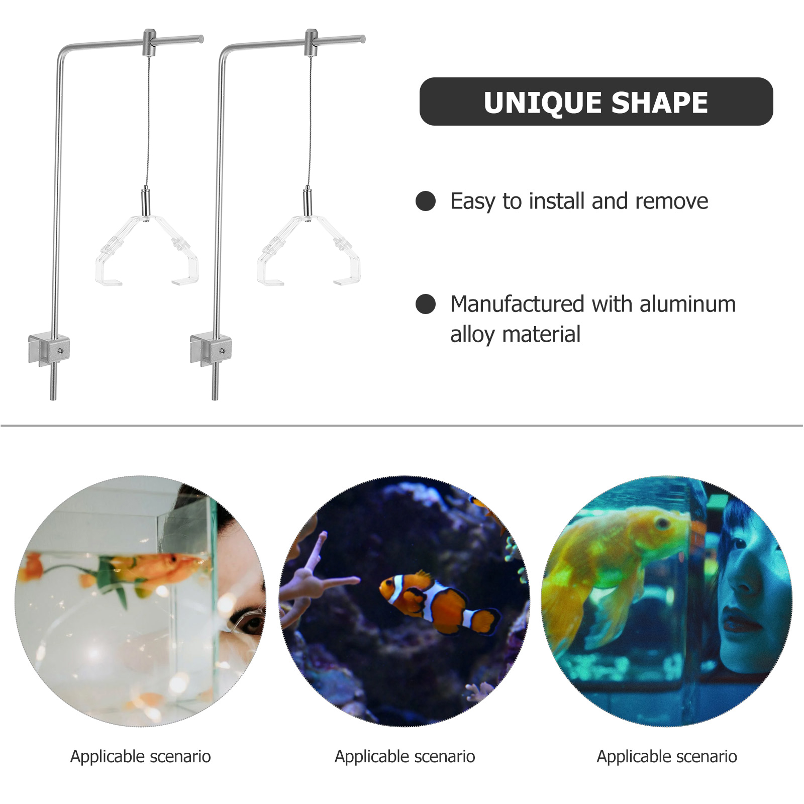 2pcs Aquarium Light Holder Wit - Aquarium Fish Light 评论和价格
